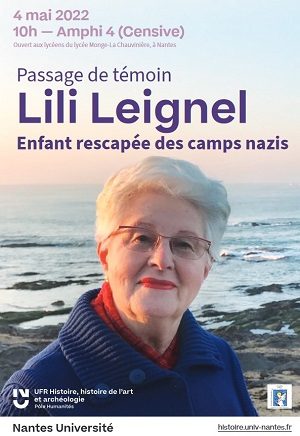 TEMOIGNAGE DE LILI LEIGNEL RESCAPEE DE LA SHOAH